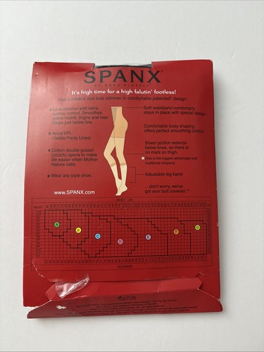 Pantimedias sin pies Spanx Shaping cintura alta “High-Falutin” talla D negras NUEVAS - Imagen 2 de 6