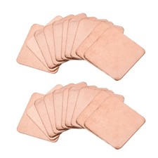 Flat IC Chipset Thermal Copper Heatsink for CPU GPU 15 x 15 x 0.3mm 20pcs