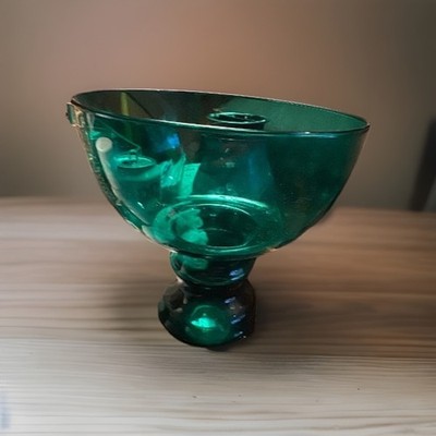 Viking Glass Emerald Green Compote Bowl