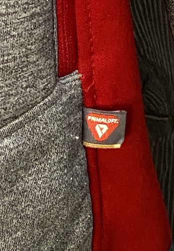 Arborwear Herren rot grau Kapuzen Sweatshirt Jacke Reißverschluss Primaloft LOGO Gr. Small - Bild 4 von 9