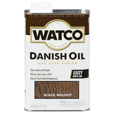 Watco  Danish Oil Wood Finish, One Quart (947ml) , Black Walnut