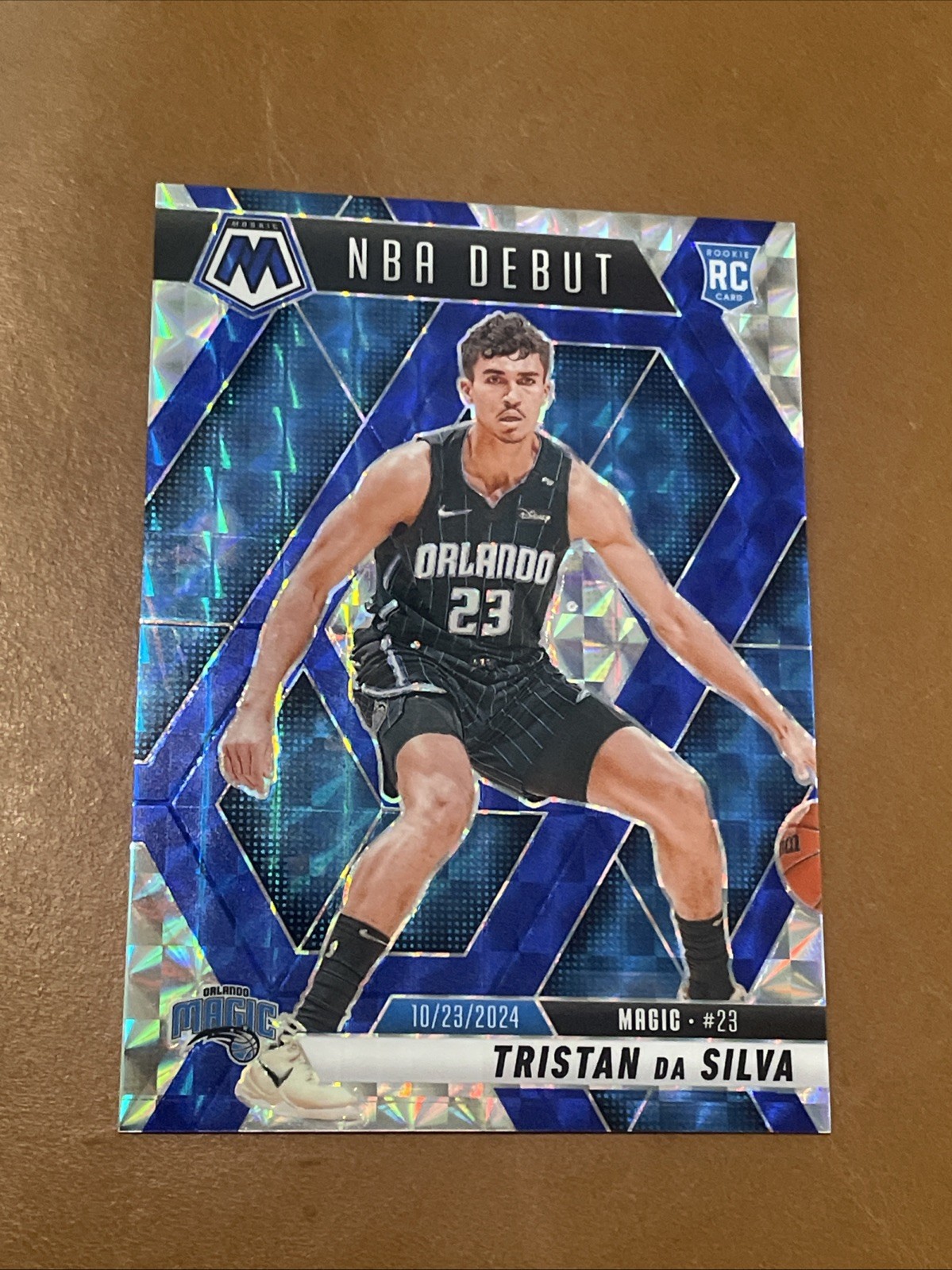 2024-25 Mosaic Tristan da Silva RC Choice Blue NBA Debut #21/45 Magic