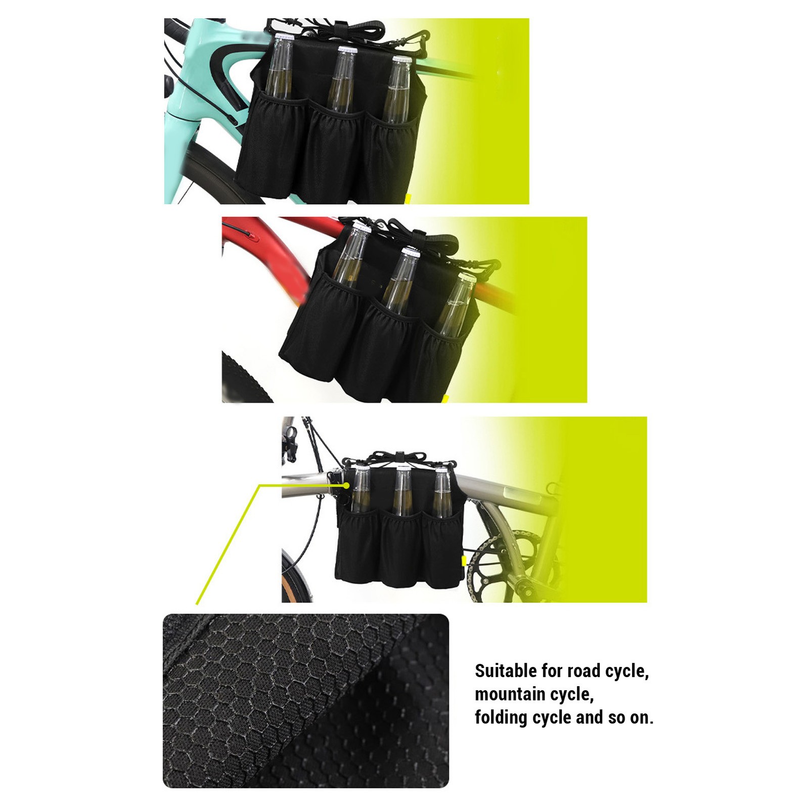 Cycle Water Bottle Bag Cycling Bag Water Resistant For Riding
