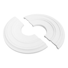 White Split Ceiling Medallion Decorative Trim for Home Light Fixtures