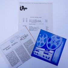 Revox 77A Solid State Audio Reel to Reel Tape Deck Advertisement Brochure Price