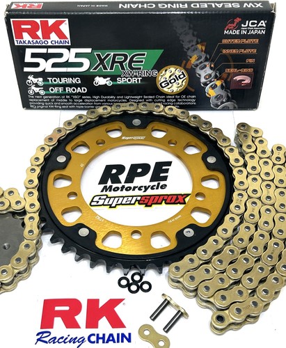 2007-25 Honda CBR600RR Gold RK 525 SuperSprox QA -1t/+1t Chain and Sprockets Kit - Picture 7 of 7