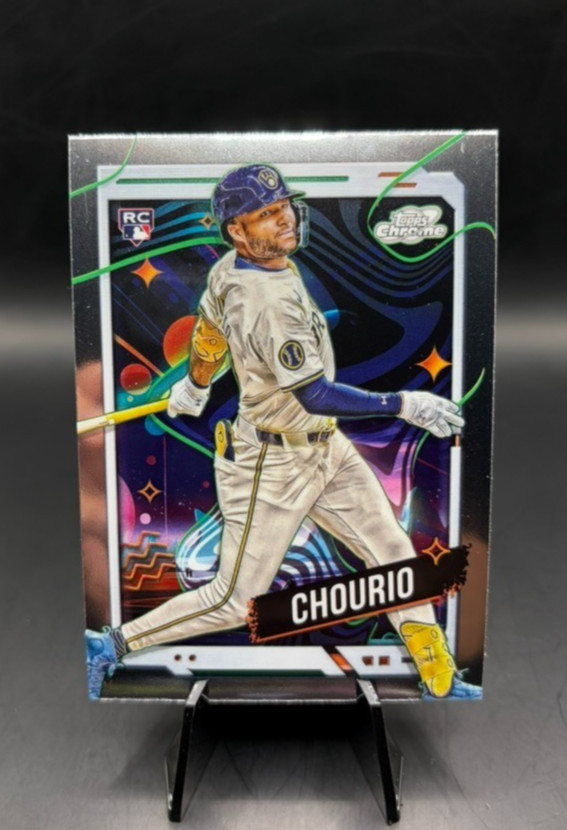 2024 Topps Cosmic Chrome JACKSON CHOURIO Rookie Card #179 Brewers RC