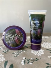 Cocoa Butter Sugar Scrub  Body Wash Set Boots Extracts Natural Bright Smooth