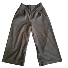 Uniqlo Wide Leg Trousers Brown Size M Cropped Pants Womens
