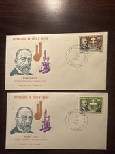 IVORY COAST FDC COVER 1982 YEAR KOCH TUBERCULOSIS TB HEALTH MEDICINE STAMPS