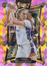 2025 Panini Select WNBA #10 Dearica Hamby Pink Ice Prizms