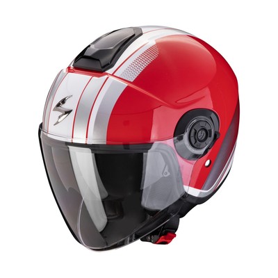 SCORPION Jethelm EXO-CITY II VEL Rot Weiss Gr: XL ECE 22.06