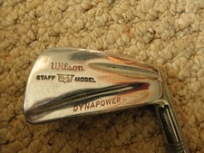 Vintage men right handed stiff steel Wilson Staff Model Dynapower single iron 6