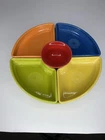 Fiesta Ware Omni Bright Color Relish Entertain Hostess Party tray 6 PC Cocktail