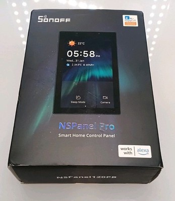 SONOFF NSPanel Pro 120 Smart Home Control Panel Built-in Zigbee- BLACK 120PB
