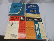 (4) 1960's Tune up Shock absorbers manual motors handbook Passenger cars Delco