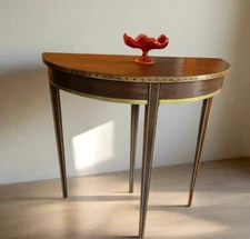 Brandt Antique Hepplewhite Style Inlaid and Banded Mahogany Table Refinished