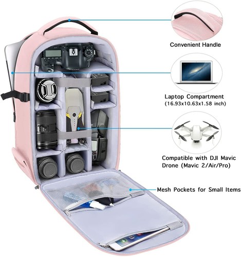 15-16 inch Camera Backpack Bag DSLR/SLR/Mirrorless Photography 3 Layers Tactical - Picture 98 of 163