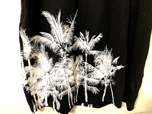 Fresh Laundry Shirt Mens XL Black Savage All Over Print Casual Palms Beach - Picture 5 of 8