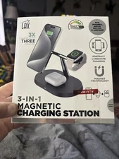 LAX Fast Charge 3-in-1 Wireless Charging Station with MagSafe NIB