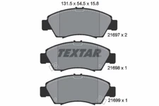 Textar 2169701 brake pad set, disc brake for Everus, Honda, Honda (GAC)