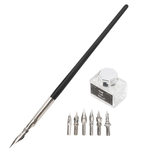 Calligraphy Fountain Pens Ink Calligraphy Set Dip Pen with 6Pcs Nibs Replacement - Picture 10 of 12