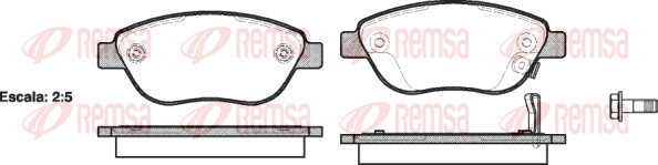 Remsa BremsbeläGe Bremsbelegsatz Vorne Passend FüR Opel Corsa D Fiat 500L-image