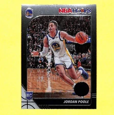 2019-20 Panini Hoops Premium Stock #223 Jordan Poole Rookie Card Warriors 