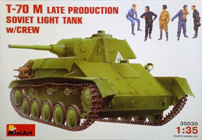Miniart 35030 T-70 M Late Production Soviet Light Tank w/Crew 1:35 Zustand 1