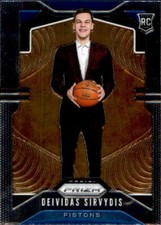 2019-20 Panini Prizm #298 Deividas Sirvydis Detroit Pistons Rookie