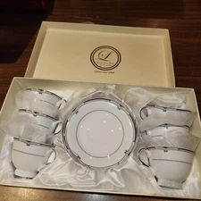 NEW T. Limoges Demitasse/Espresso Capachino 12 Pc Cup & Saucer China Set 