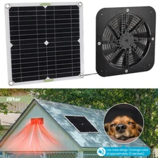 12V 20W Solar Powered Fan Waterproof Exhaust Fan Attic Fan For Greenhouse Coop