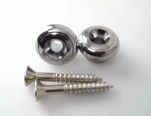 True Custom Shop® Chrome Oversized 15mm Strap Buttons for Gibson Guitars