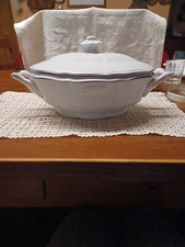 Antica  Zuppiera   Con Coperchio Ceramica Revelli Laveno Italia