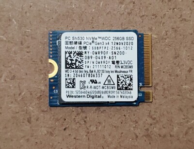 内蔵型SSD Western Digital SN530 256GB SSD Western Digital SN530 256GB NVMe PCIe M.2 2230 SSD SDBPTPZ