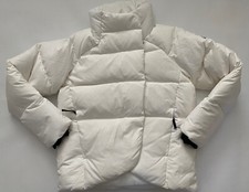 ADIDAS BIG BAFFLE DOWN WINTER JACKET NYLON WHITE WOMEN GT6542 - S  - UK 8-10