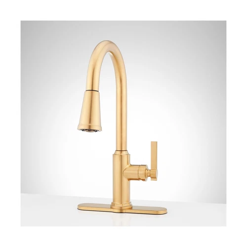 Signature Hardware 448180 Greyfield 1.8 GPM Pull-Down Kitchen Faucet - Polish... - Picture 9 of 9