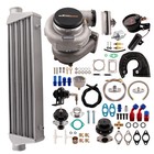 T3 GT35 UNIVERSAL TURBO KIT FOR 3.0-6.0L OIL LINES INTERCOOLER BOV 600HP