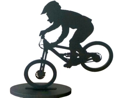 Silhouette BMX Rennrad Stand Ornament