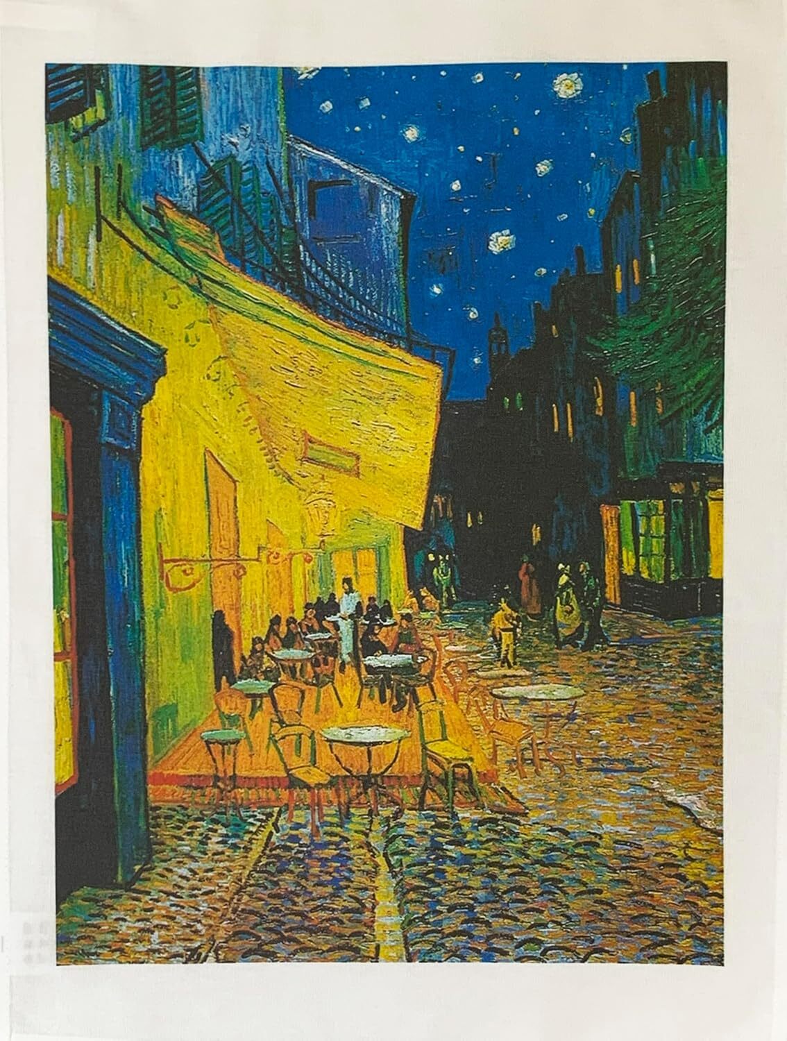 Van Gogh Cotton Tea Towel, Café Terraceat Night large,  machine washable,
