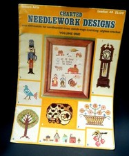Charted Needlework Designs Vol 1 Pattern Book 100 Motifs 8457Leasure Art