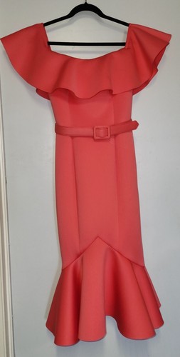 Vestido de sirena sin mangas Badgley Mischka Tootsie para mujer, talla 4, nuevo con etiquetas - Imagen 8 de 8
