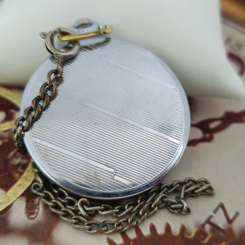 Vintage Pocket Watch USSR MOLNIJA 3601 RARE SOVIET Watch 1965 year 15 Jewels - Image 3 of 4