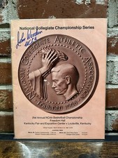 1969 NCAA finals program 🏀 Lew Alcindor last gm 37pt 20rb 🏀 John Wooden signed