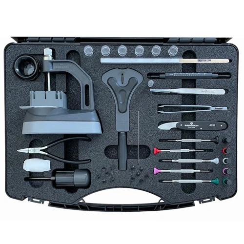 Bergeon 7815 Master Service watch repair kit, 46 tools inside for professionals