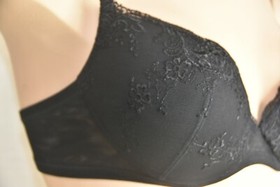 NEW La Perla 2 PC SET Primula Push Up Bra + Thong Lace Black Embroidery 36 C M L