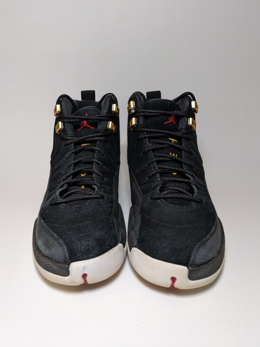 NIKE AIR JORDAN 12 RETRO リバースタクシー ブラック。 Nike Air Jordan 12 Retro Reverse Taxi Black Size 6.5Y Youth or