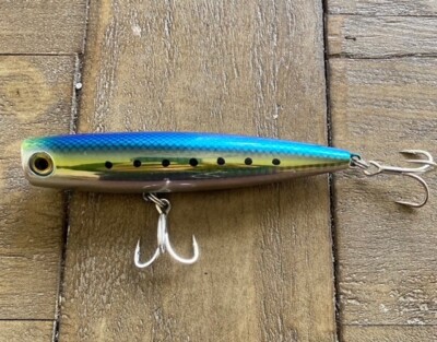 Cigar Popper 6 inch - Yellow Tail ,Dorado ,Color -Sardine Reflective-150mm 65gms