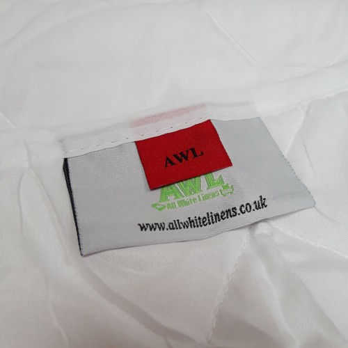 PAD STYLE HOTEL LUXURY QUILTED MICROFIBRE MATTRESS TOPPER PROTECTORS WITH STRAPS - Picture 2 of 5