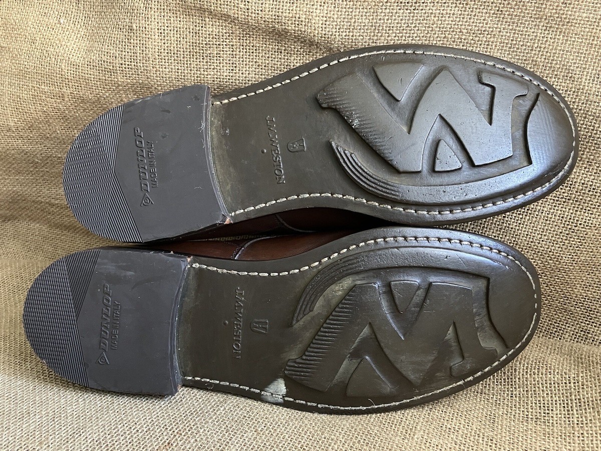 J.M. WESTON 641 Men's Brown Leather Golf Derby Shoes Size UK J.M. WESTON 641 Men's Brown Leather Golf Derby Shoes Size UK
